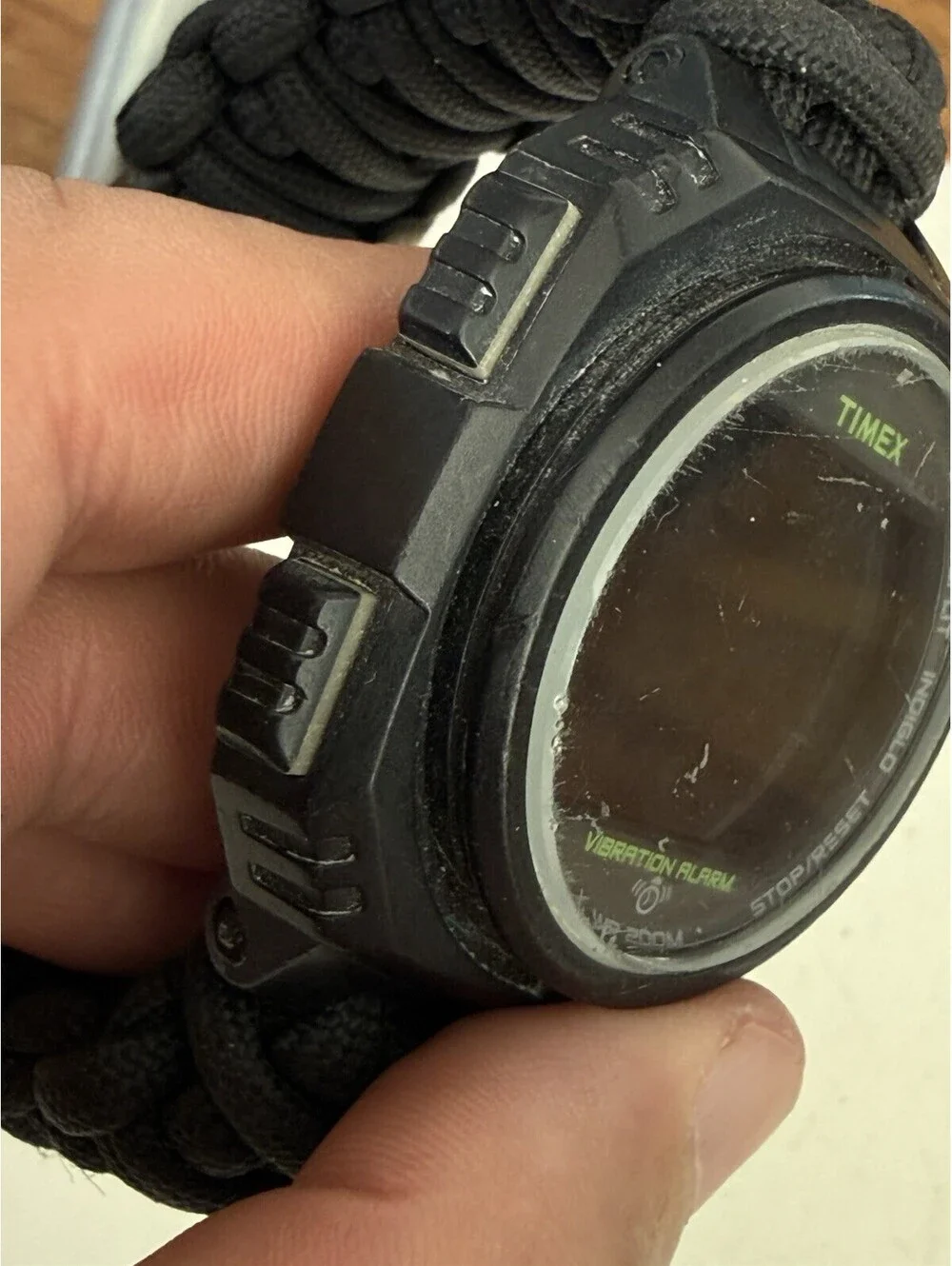 Timex Vibration Alarm Wr200m, Untested , Looks Ok